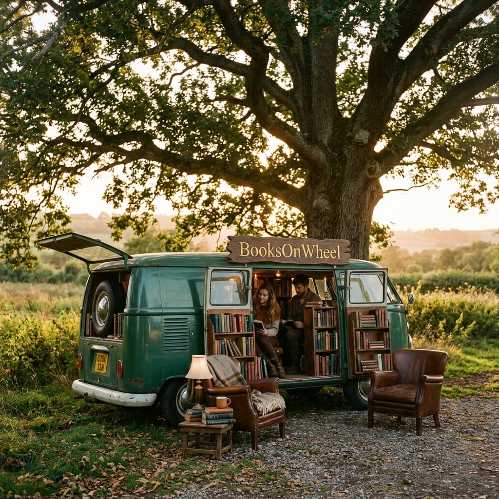 BooksOnWheel green van evolution story